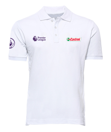 Castrol Premiership Polo Shirts (White)-Medium